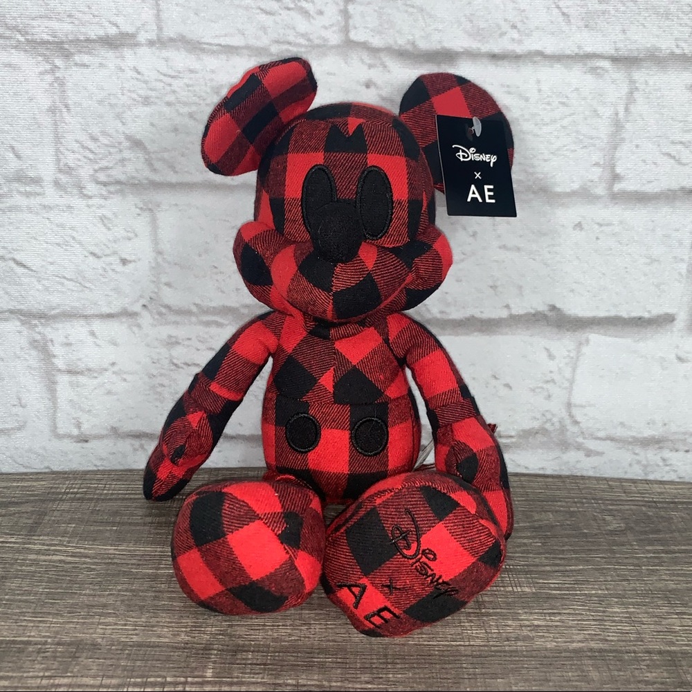 NWT American Eagle & Disney Plaid Mickey Mouse Doll